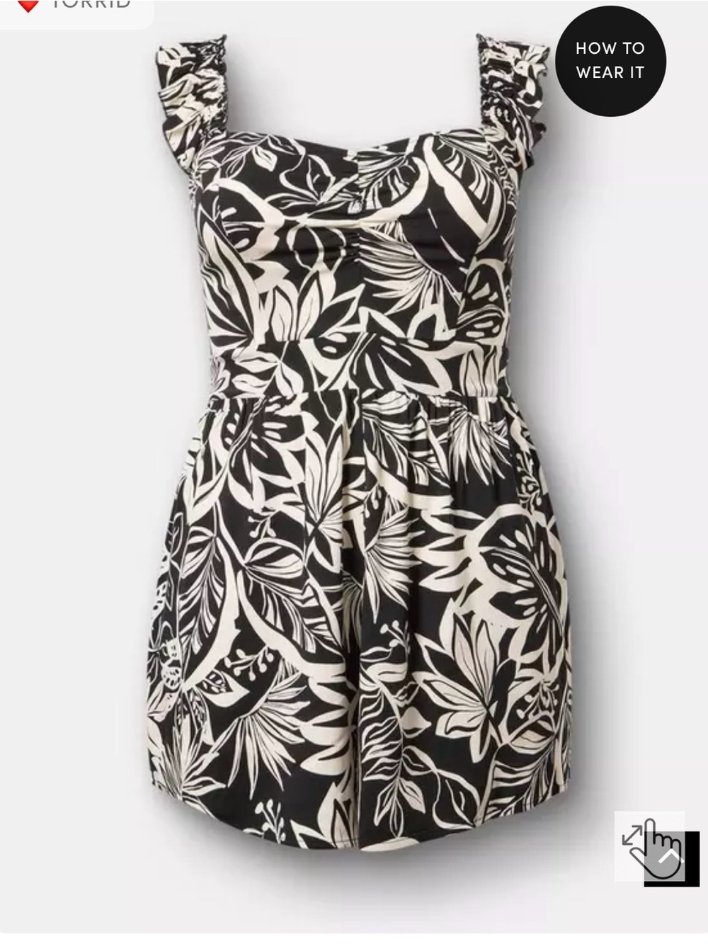 Torrid Ruffled Straps Layered Romper - Picture 7 of 8